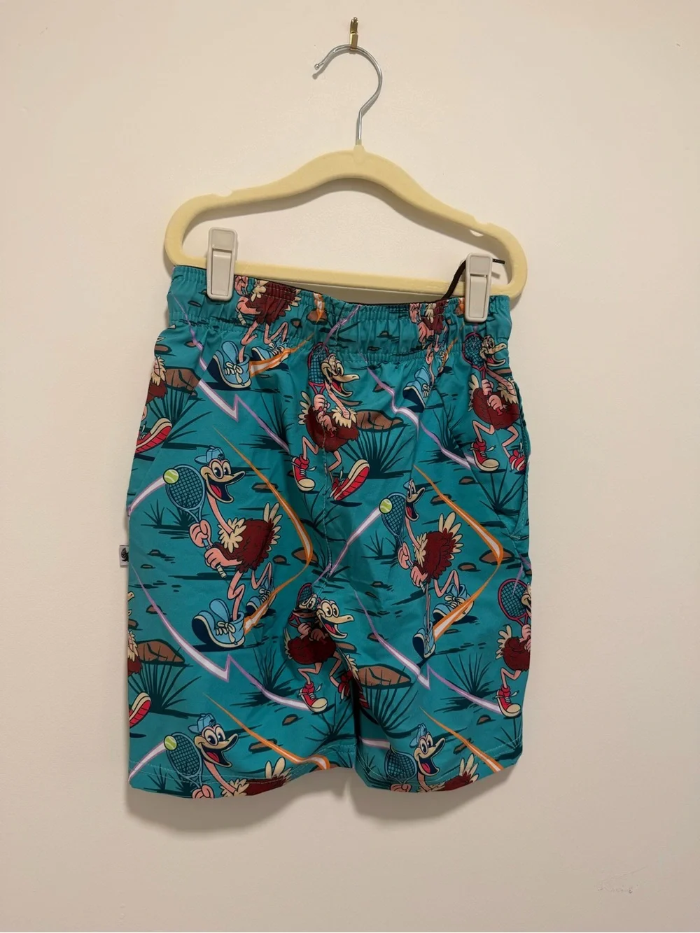 Kids Teal Ostrich Tennis Shorts